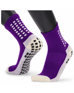 Medias deportivas ultisocks moradas antideslizantes